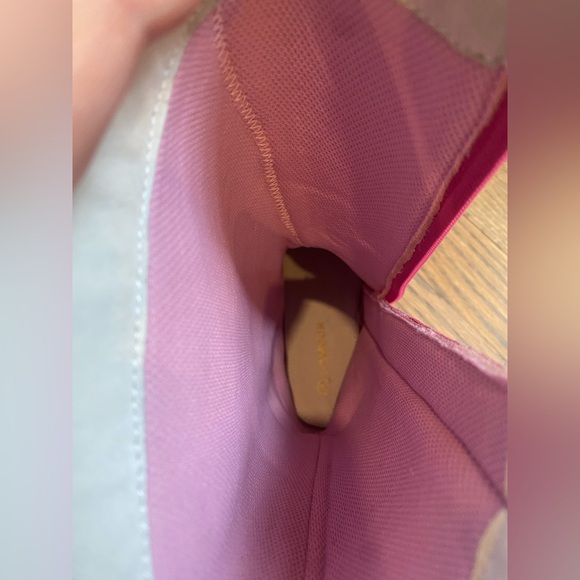 new L’Amour girls Pink tall flower Suede Boots - Picture 8 of 11